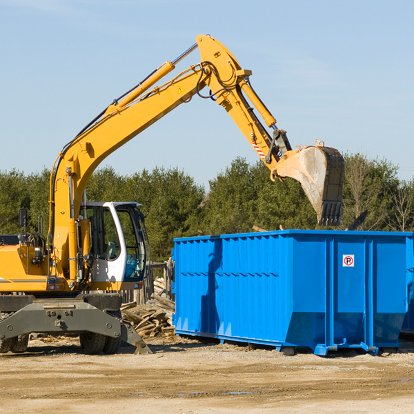 can i choose the location where the residential dumpster will be placed in Wheatfield